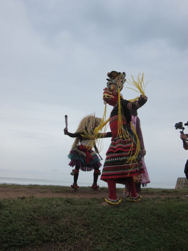 Masked dancers