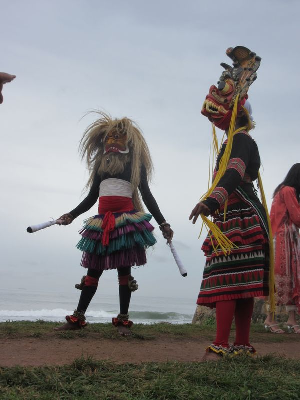 Masked dancers
