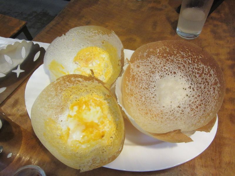 Egg hoppers and coconut hoppers