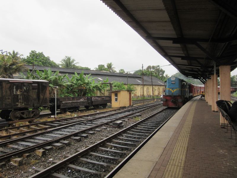 Our train coming into Galle