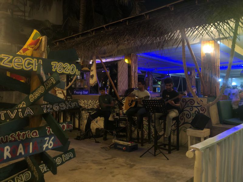 Live band at the hotel