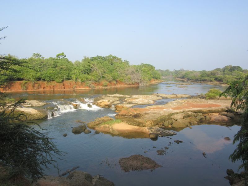Below the dam