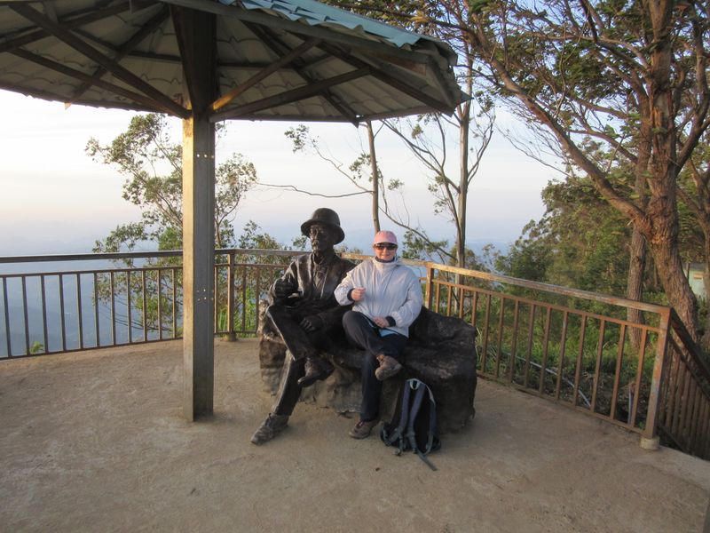 Sir Thomas Lipton (Scottish tea baron) used to sit here and survey his tea estate