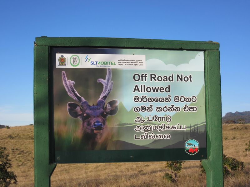 Stick to the designated paths