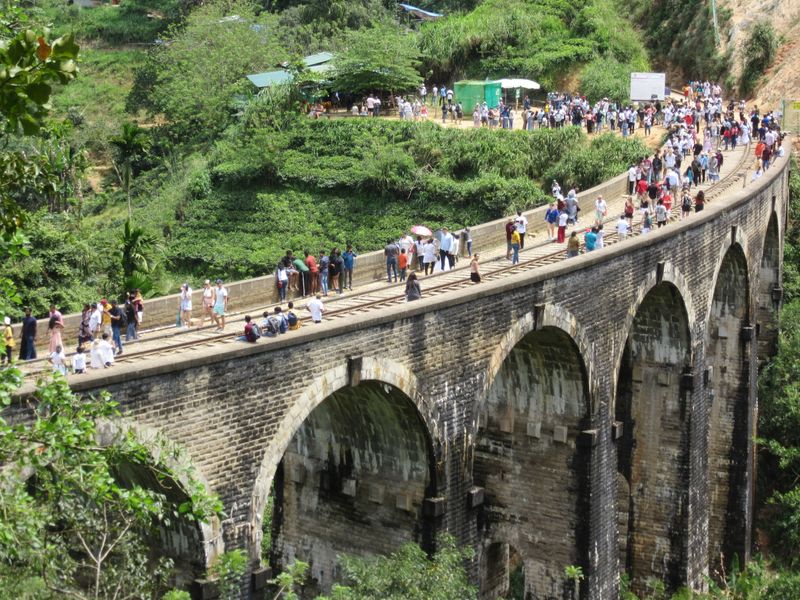 Colonial-era railway bridge...