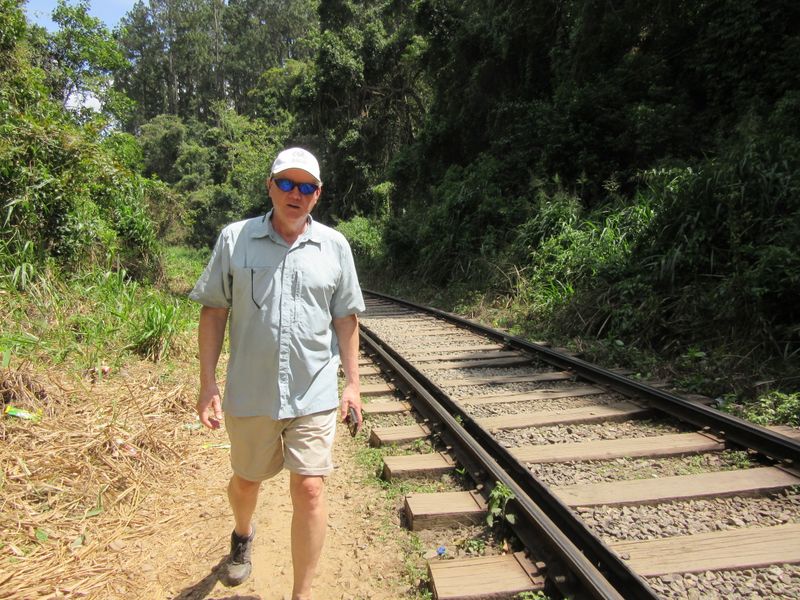 We walk back to Ella, along the train tracks