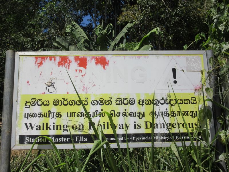 No walking on the train tracks