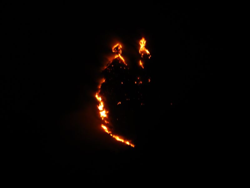 It spreads down the hillside
