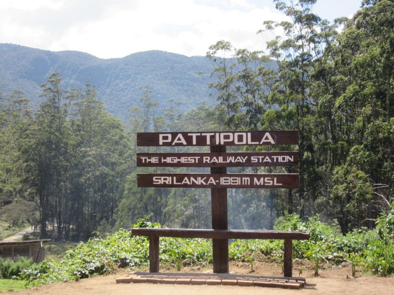 Pattipola - the highest railway station in Sri Lanka