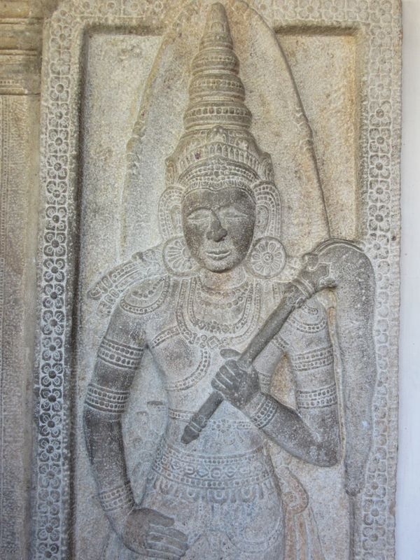 Carving around a door