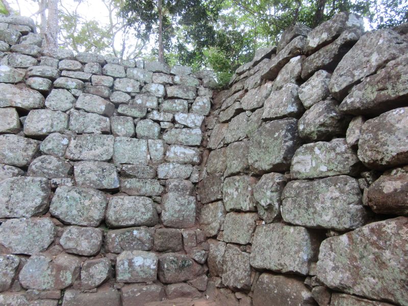 Near the base of the rock