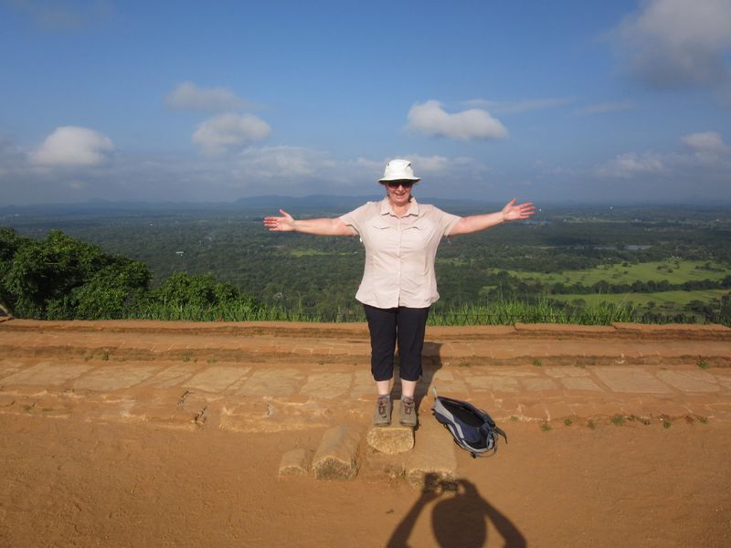 Jackie at the top