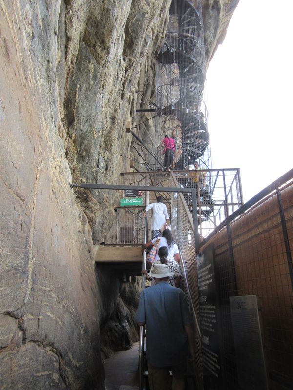 Then to the spiral staircases