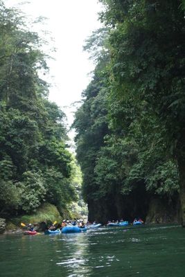 We jumped in and floated through the gorge