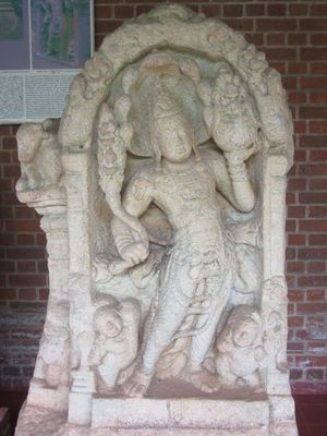 Abhayagiri Museum - Nagaraja Guardstone 6th - 8th century CE