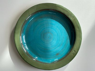 Large Turquoise Plate 