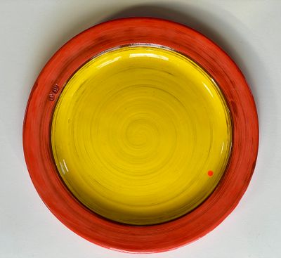 Red and Yellow Plate