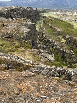 Thingvellir - edge of N American continental plate