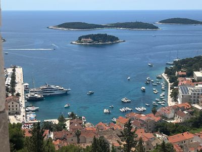 Hvar harbor from Spanjola Fortress