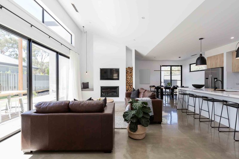 Stunning contemporary open plan living and dining room