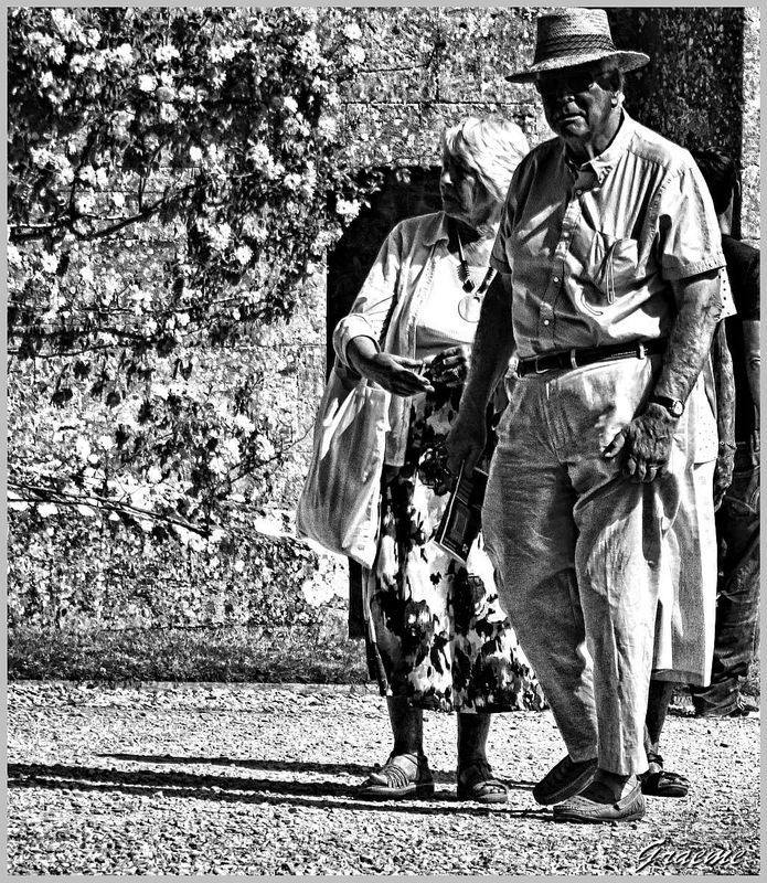 People in Monochrome HDR