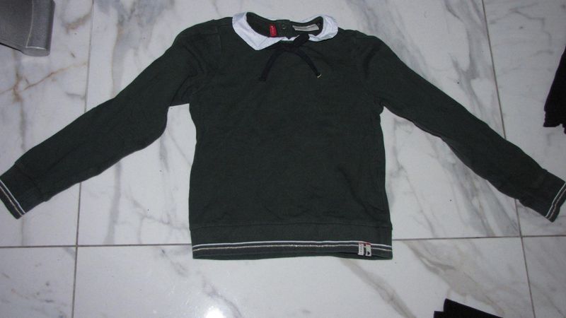 122-128 LOOXS sweater met kraag groen 15,50