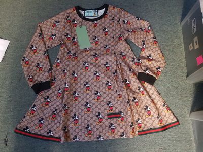 134-140 GUCCI-style jurk Mickey Mouse *nieuw* foto2 