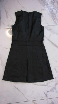 152 NIK & NIK leatherlook jurk akant