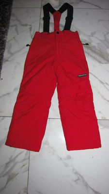 104 skibroek SNOW PEAK rood met bretel boardwear 20,00