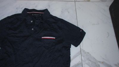 medium TOMMY HILFIGER polo met streep zakje detail