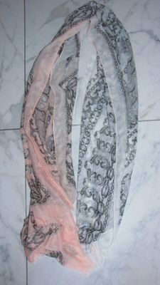 CODELLO sjaal roze wit foto 2