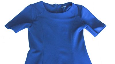 34-36 CAVALLARO jurk  donkerblauw detail