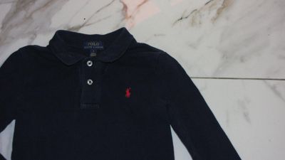 110 RALPH LAUREN blauwe rugby detail