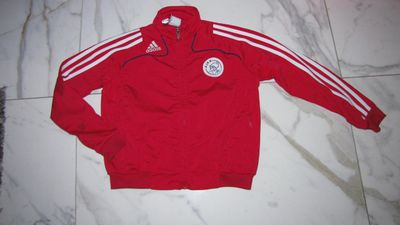 128 AJAX trainingsjack rood 18,50