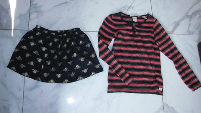 122-128 voorbeeld BIJEN rok en SCOTCH R'BELLE longsleeve