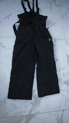 128 RUCANOR skibroek zwart met bretels 20,00