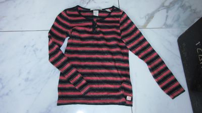 128 SCOTCH R'BELLE streep longsleeve met bling 15,00