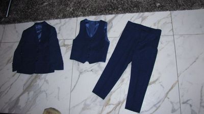 98-104 TERRY 3-delig blauw bruidsjonker KOSTUUM *nieuw* 38,50