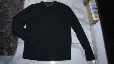 large TOMMY HILFIGER donkerblauwe cashmere trui 25,00