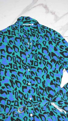 36 FABIENNE CHAPOT jurk groen detail