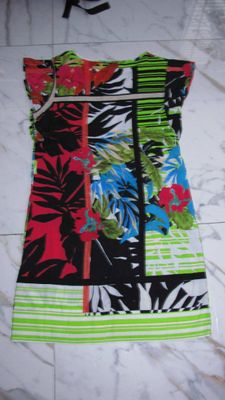 40 SMASHED LEMON jurk large akant