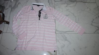 42 GANT rugby roze wit gestreept 22,50