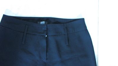 42-44 ZERES pantalon zwart onbelicht detail