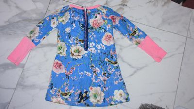 98 BAMPADINO jurk vogels akant
