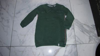 104 TUMBLE & DRY groene jurk 16,50 