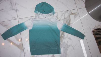 110 TUMBLE & DRY hoody groen wit 12,50