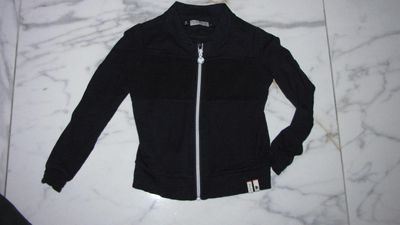 122-128 LOOXS vest blauw met bontje 15,50