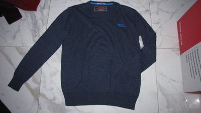 44-46 SUPERDRY wollen trui blauw 25,00
