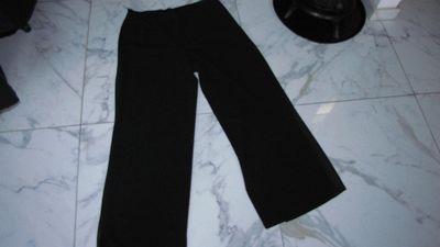 46 HERMANN LANGE zwarte broek: culotte met met foulard *nieuw* 50,00