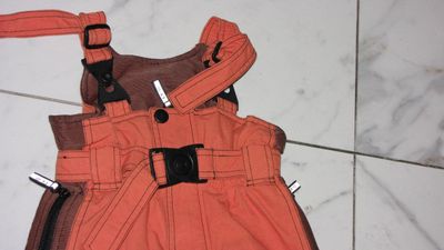 92 skibroek EX-10 oranje detail
